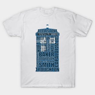 Doctor Who Actors TARDIS (updated) T-Shirt